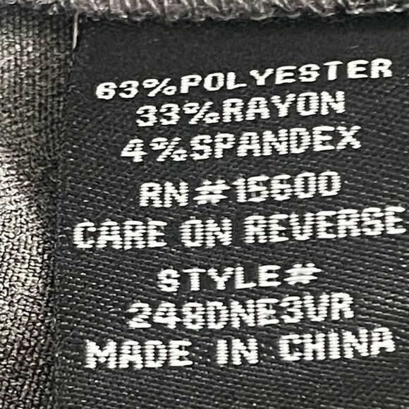 Violet and Roses - Women’s Dress Pants with tie belt. Size: 19/30 Color: Gray - Picture 6 of 8